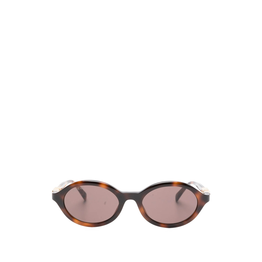 Gucci Logo Oval-frame Sunglasses