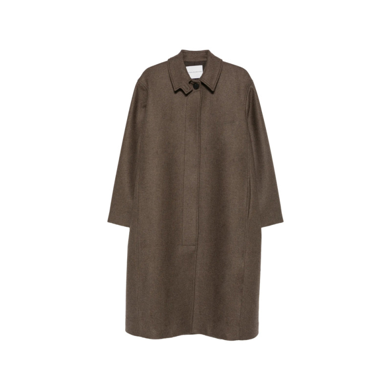 Studio Nicholson Ria High-neck Concealed-fastening Coat