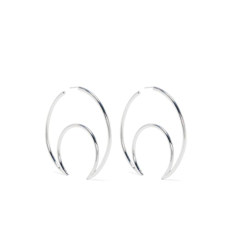 Marine Serre Moon Hoop Earrings