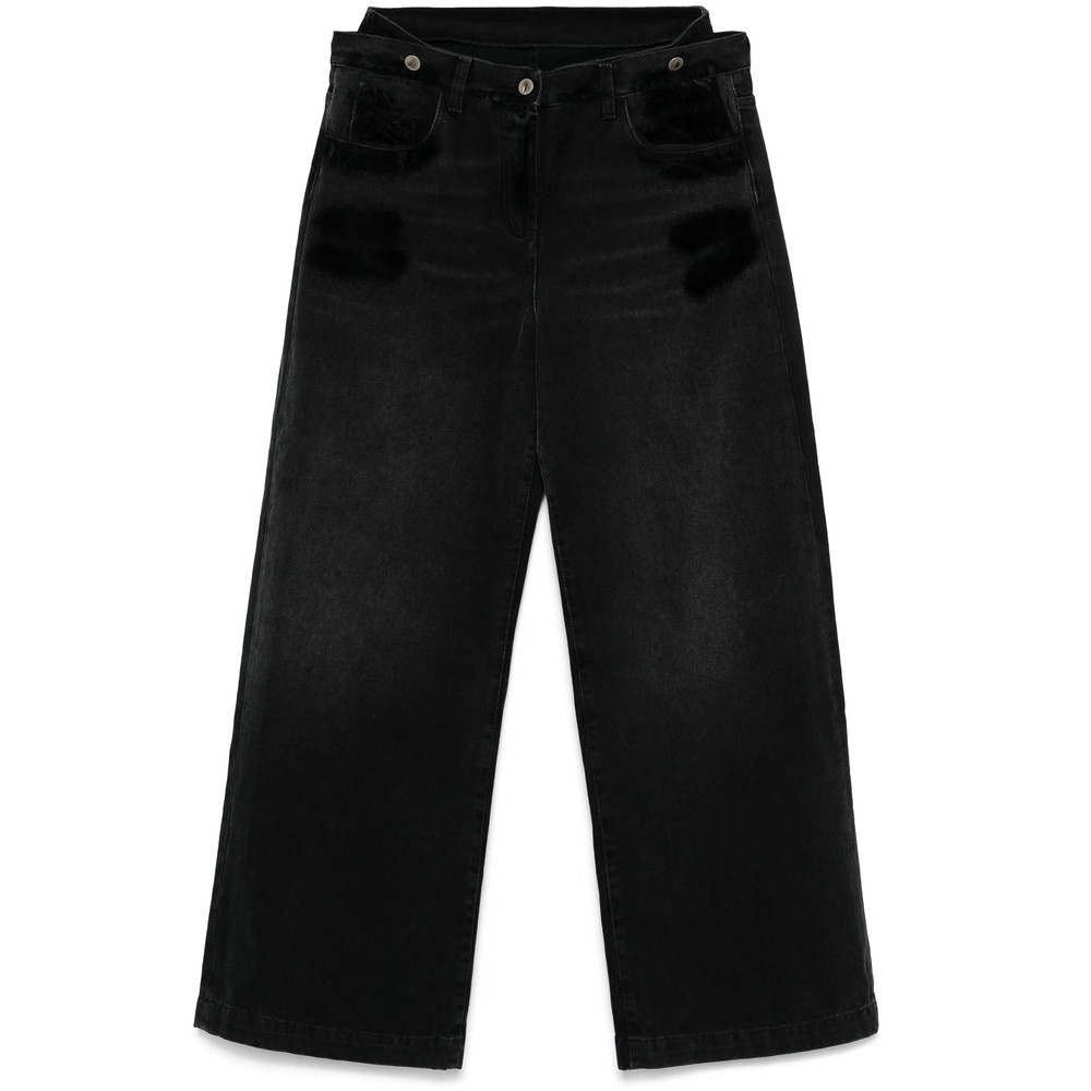 The Attico Layered-waist Jeans