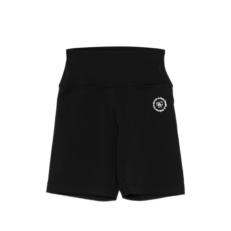 Sporty & Rich SRHWC High-waisted Logo Shorts