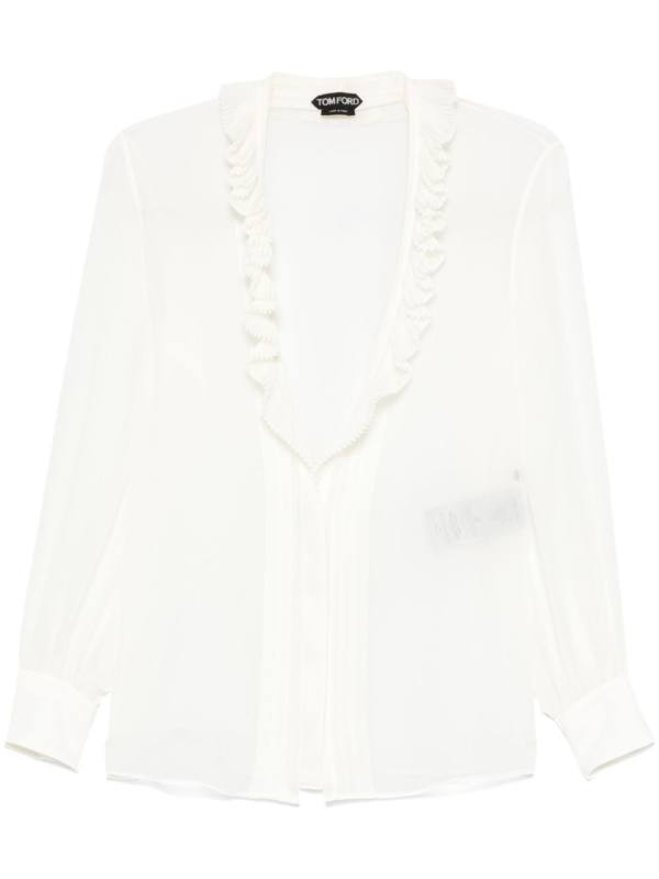 ruffle-detailed blouse