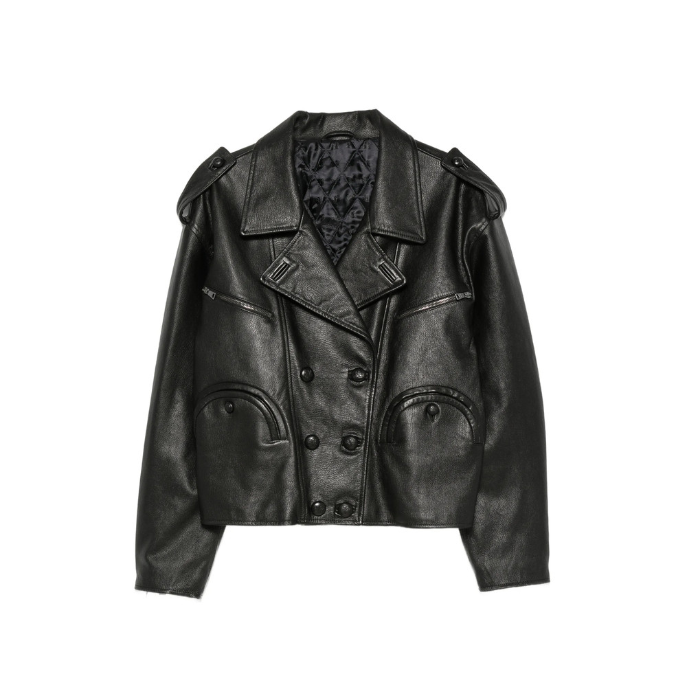 Blazé Milano Double-breasted Leather Jacket