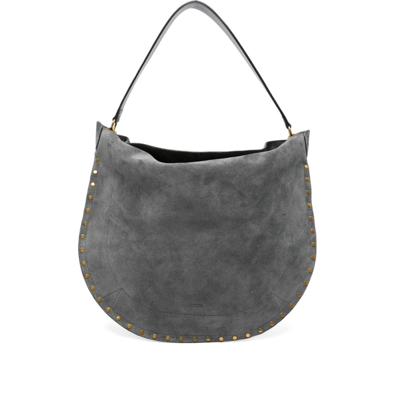 Isabel Marant Oskan Studded Suede Shoulder Bag