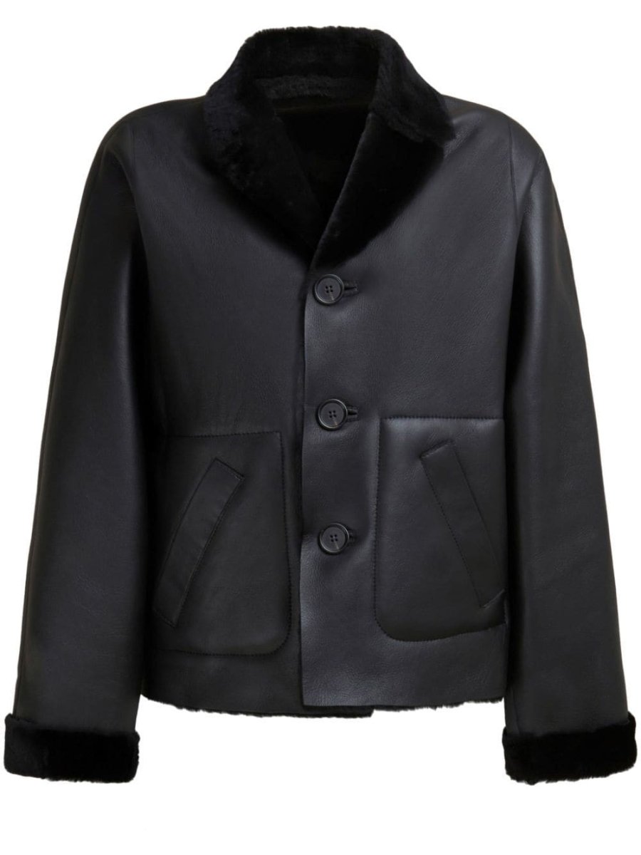 reversible shearling jacket
