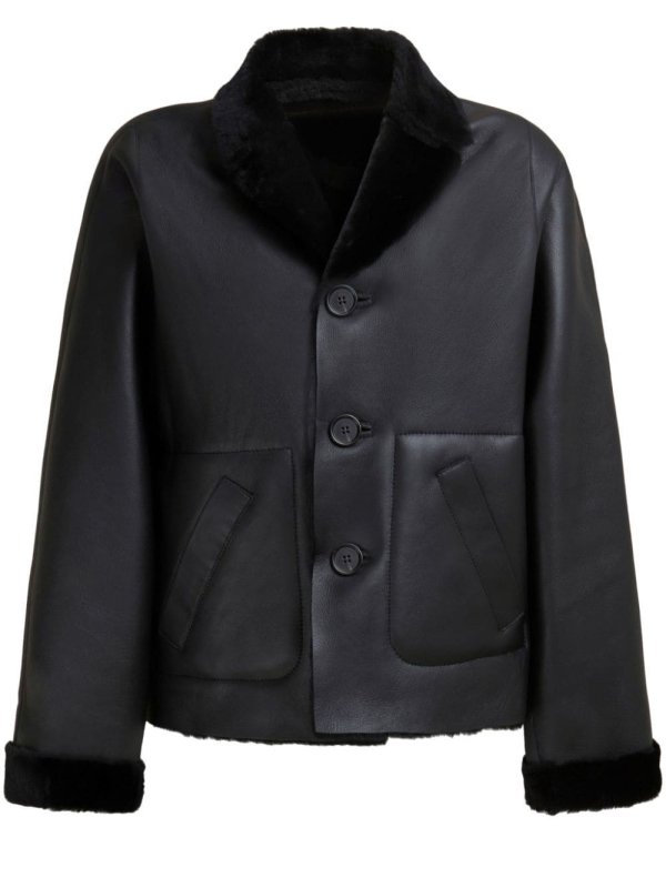reversible shearling jacket