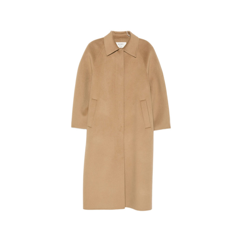 Rohe Raglan-sleeve Concealed-fastening Coat