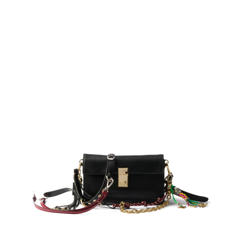 Prada Prada Soft Sound Small Leather Shoulder Bag