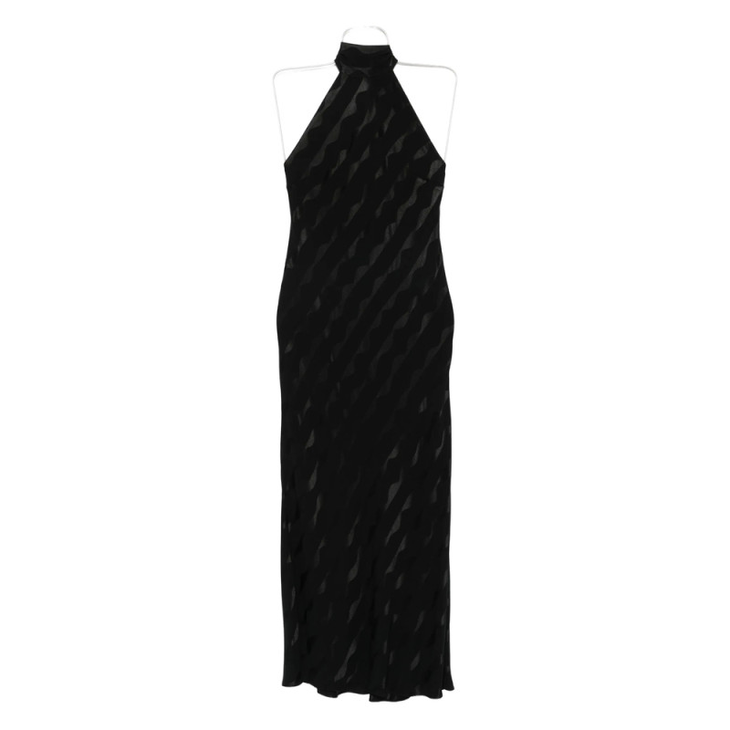 Rixo Maura Halterneck Jacquard Dress
