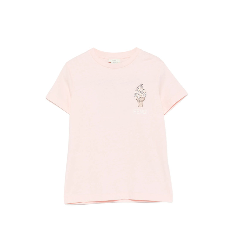 Fendi Ice-cream Embroidered T-shirt