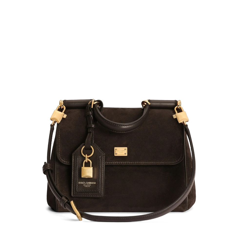 Dolce & Gabbana Small My Sicily Handbag In Split Calfskin