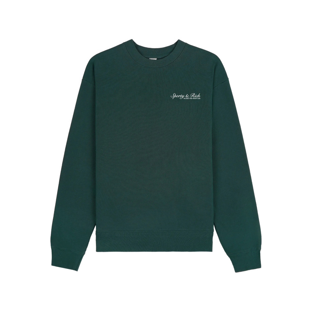 Sporty & Rich Printed Crew-neck Sweater