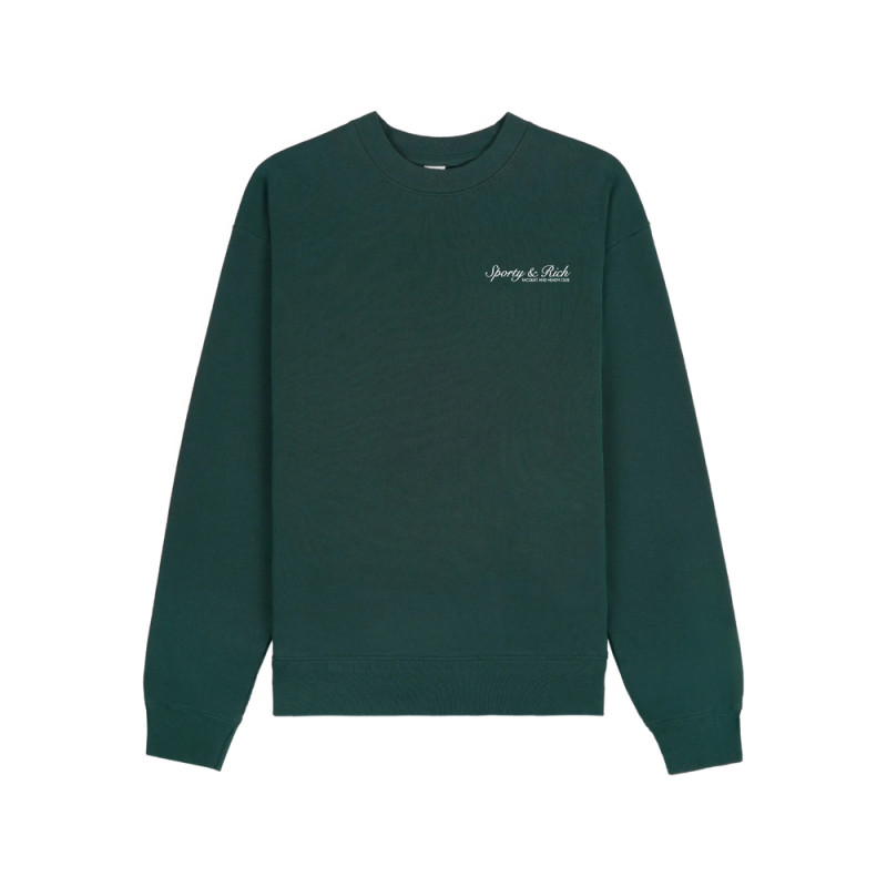 Sporty & Rich Printed Crew-neck Sweater