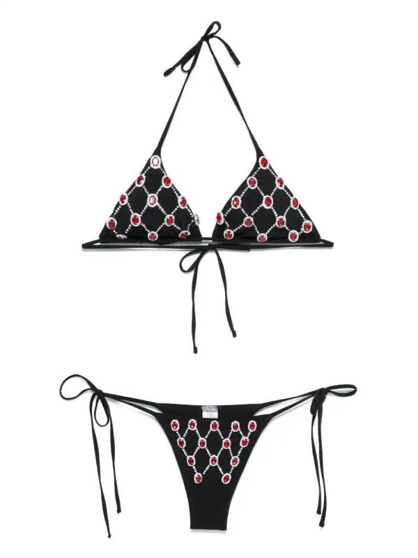 crystal-embellished bikini