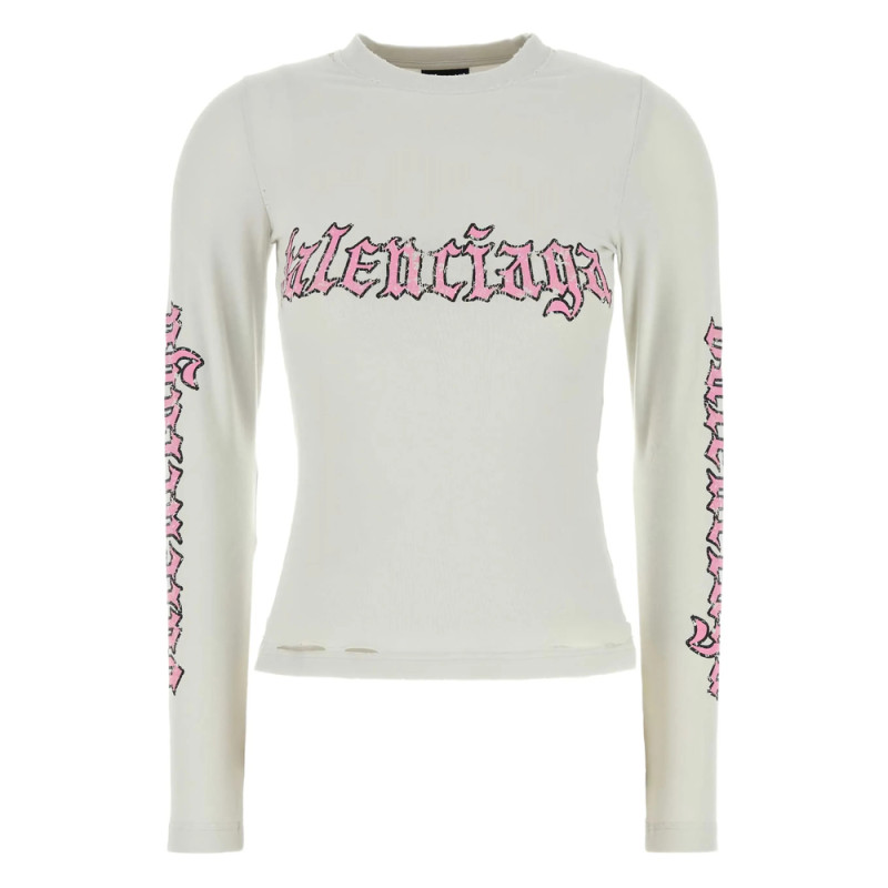 Balenciaga Logo-print Stretch T-shirt