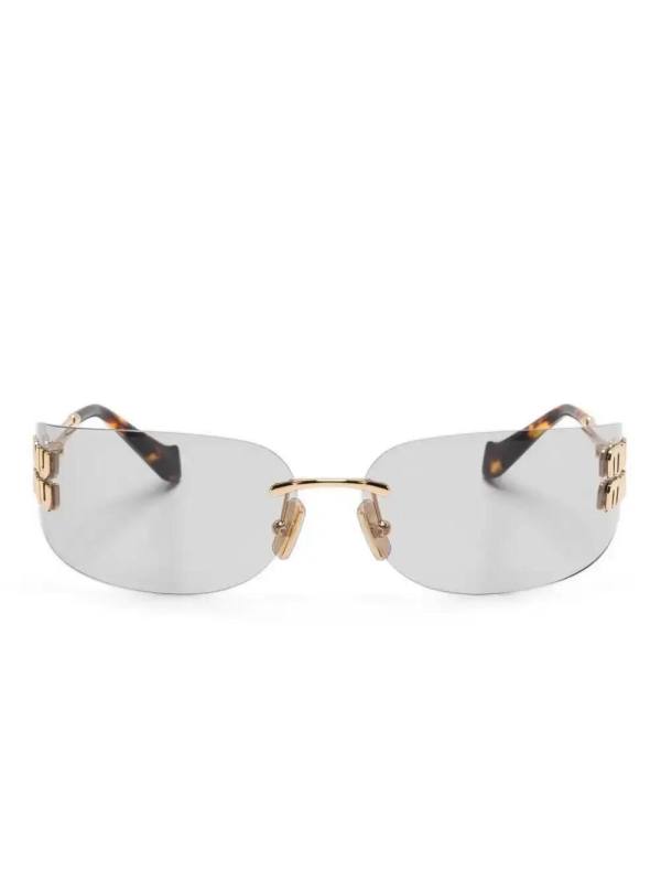 logo-plaque sunglasses
