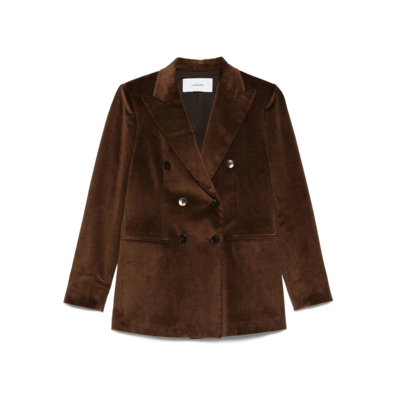 Lardini Double-breasted Corduroy Blazer