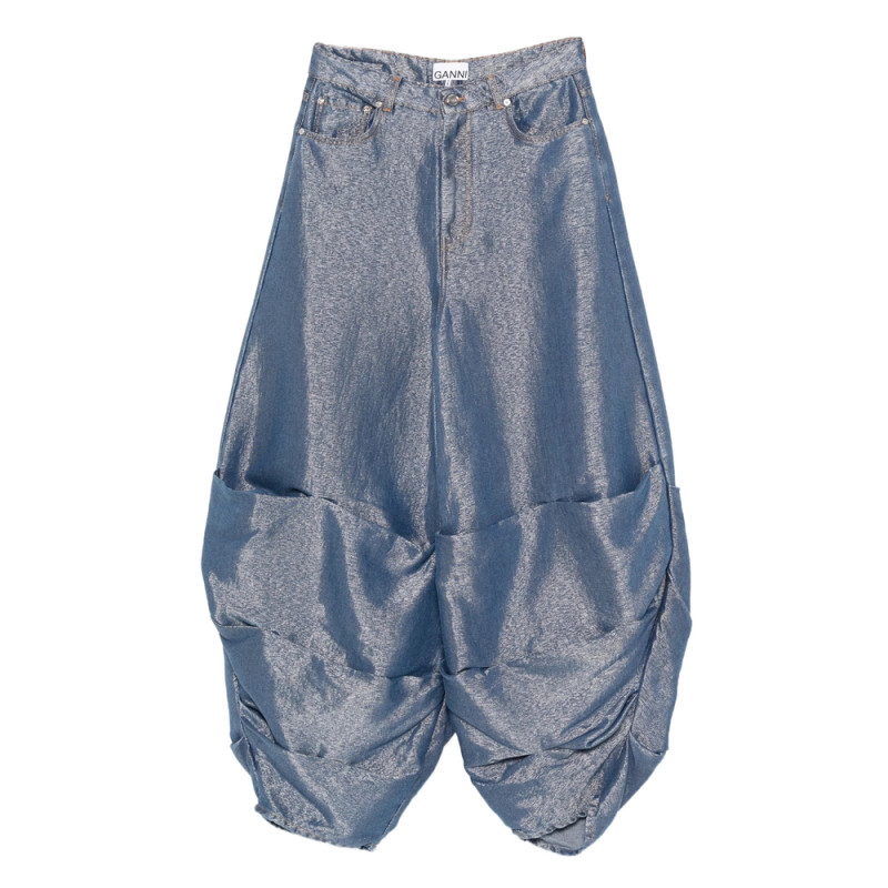 Ganni Ruched Pocket Jeans