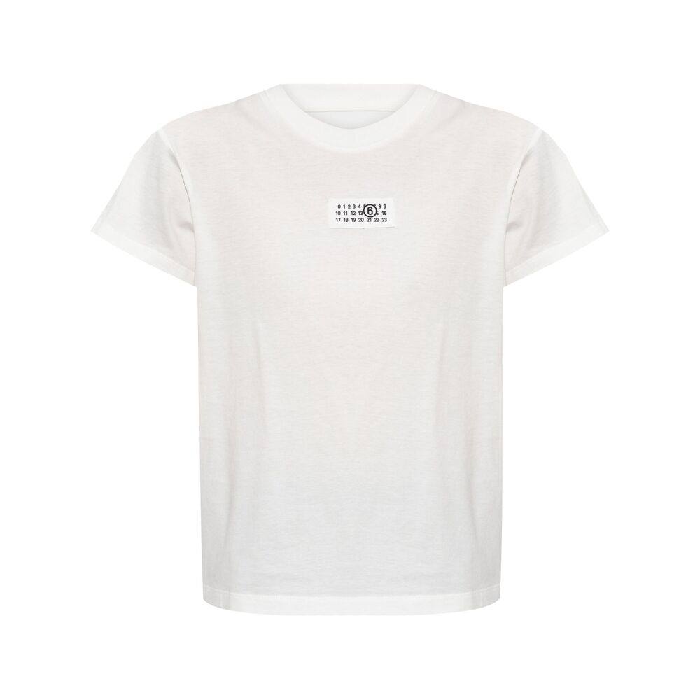 Mm6 Maison Margiela Numbers-motif Cotton T-shirt