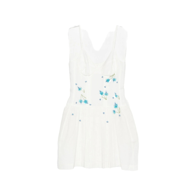 Shushu/tong Floral Pleated Mini Dress