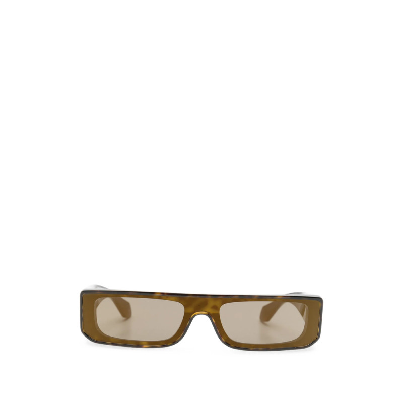 Alaïa Tortoiseshell-effect Rectangle-frame Sunglasses