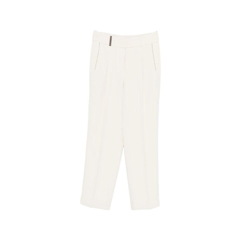 Peserico Pin-stripe Pleat Trousers