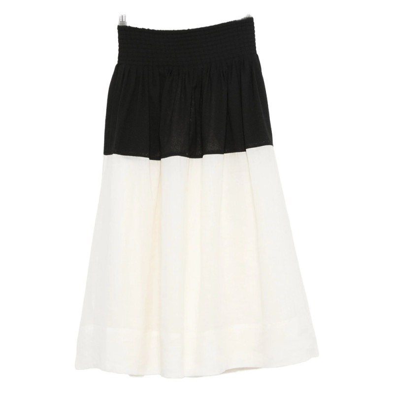 Sea Two-tone Midi Skirt