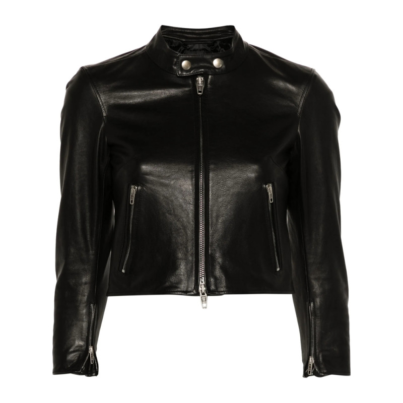 Balenciaga Racer Zipped Leather Jacket