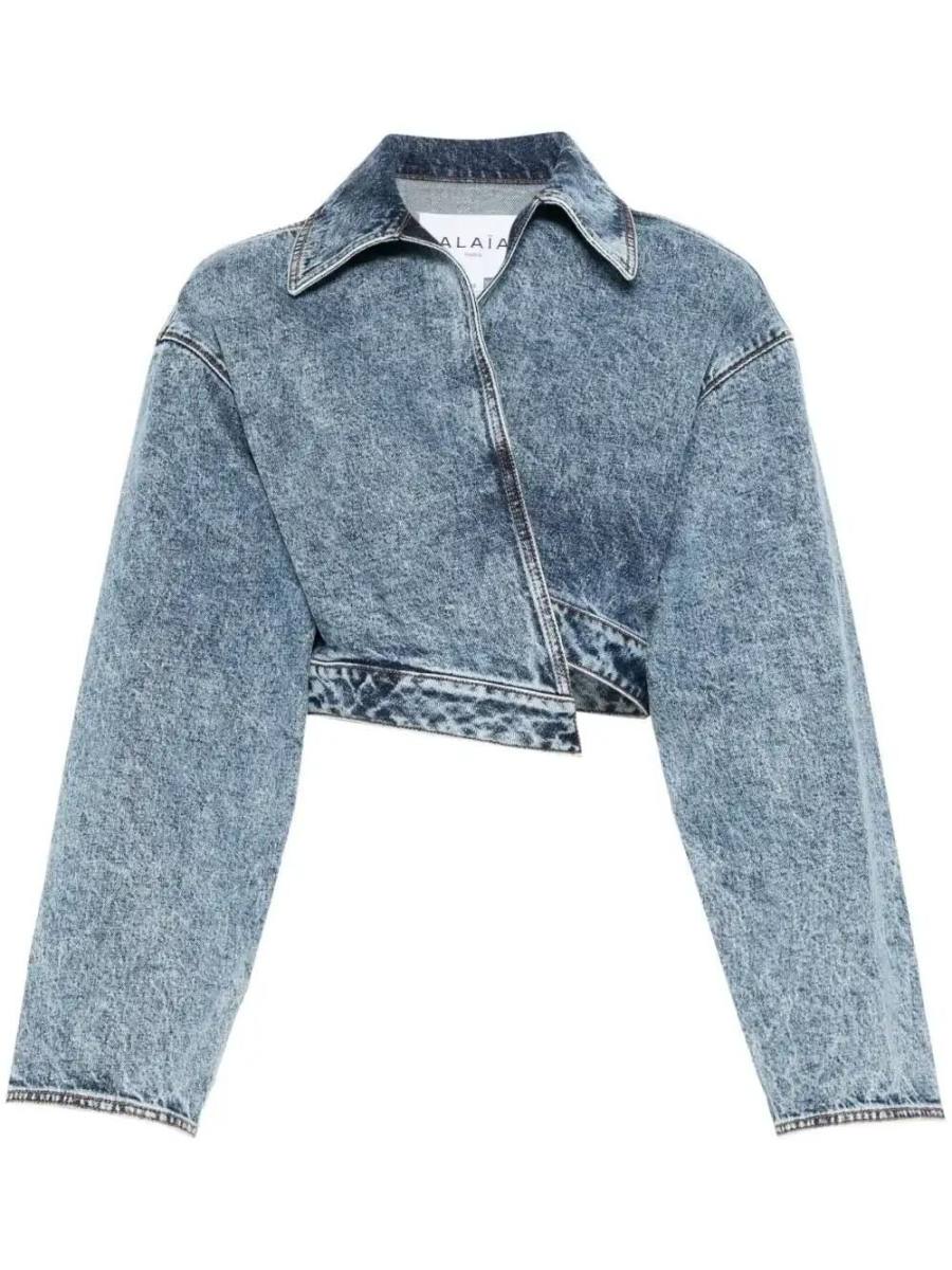 Spiral denim jacket