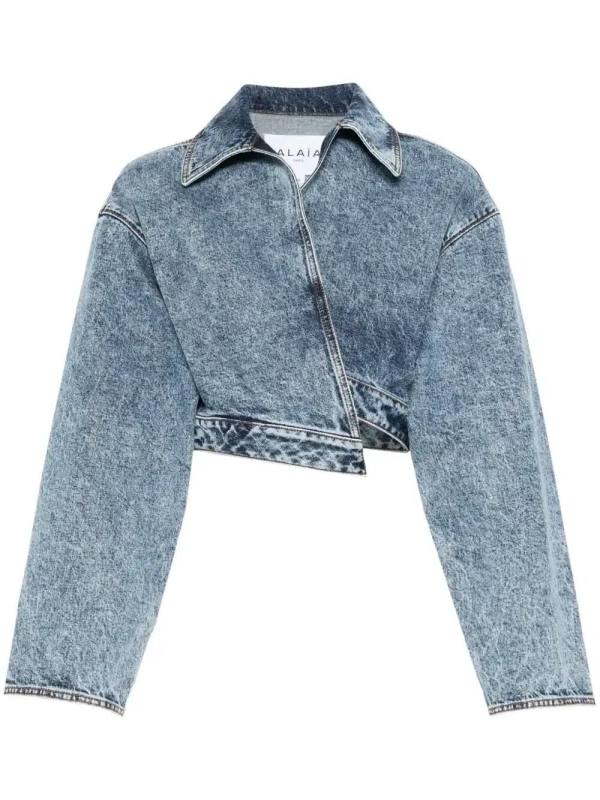 Spiral denim jacket