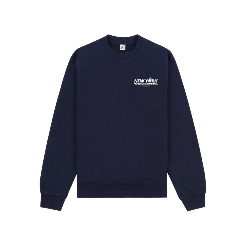 Sporty & Rich Text-print Crew-neck Sweater