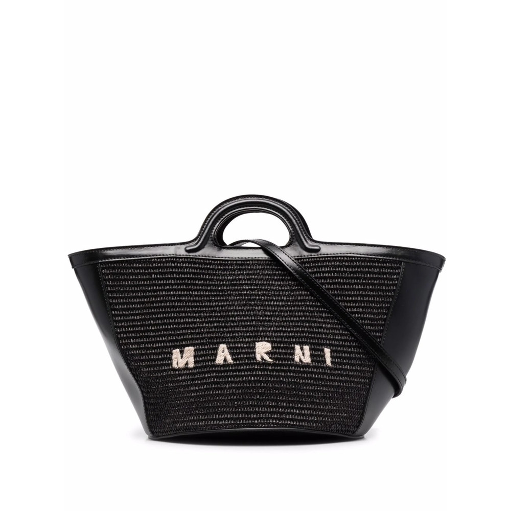 Marni Tropicalia Logo-embroidered Tote Bag