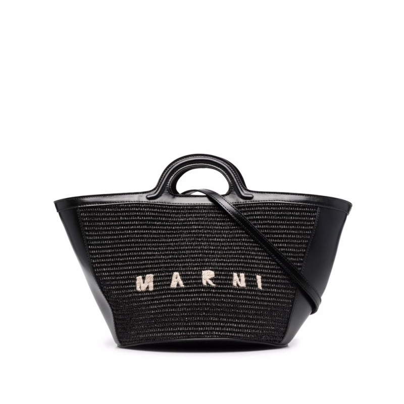 Marni Tropicalia Logo-embroidered Tote Bag