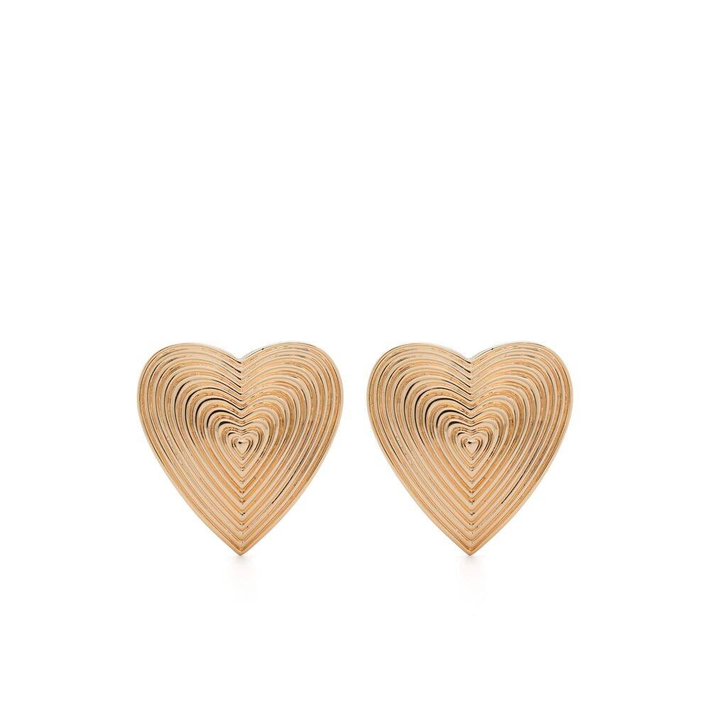 Self Portrait Ridged-heart Earrings