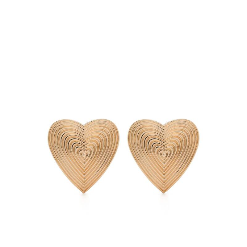 Self Portrait Ridged-heart Earrings