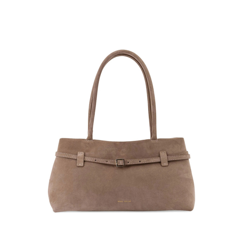 Manu Atelier Le Cambon East WEst Buckle-fastening Suede Shoulder Bag