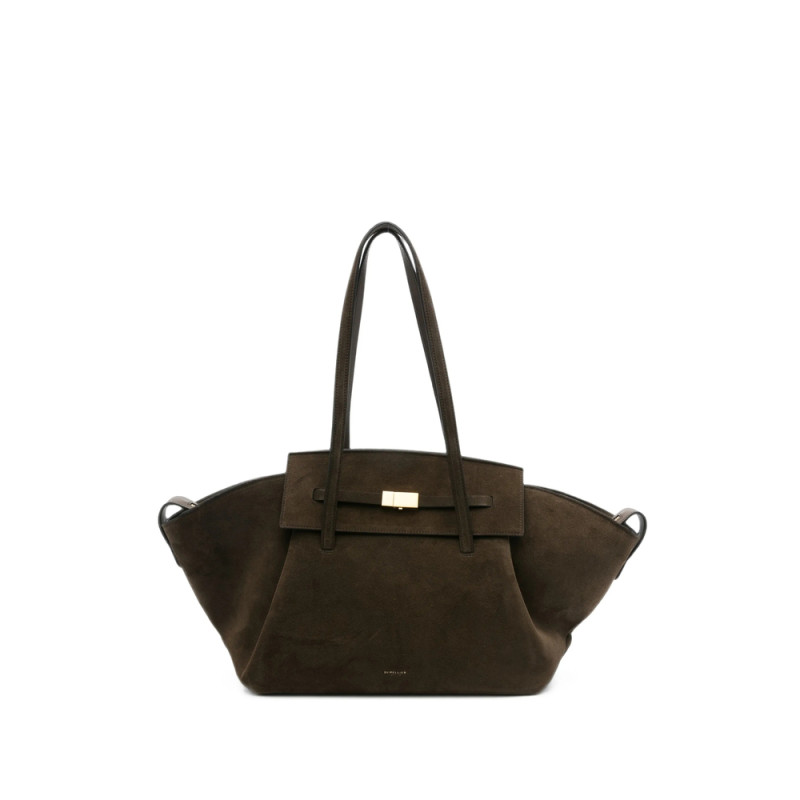 Demellier Brooklyn Suede Shoulder Bag