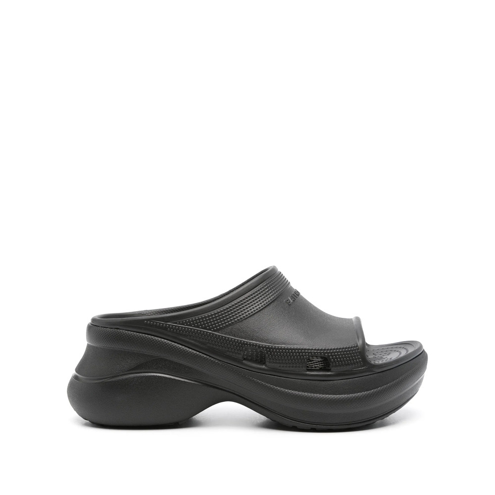 Balenciaga X Crocs 50mm Logo-embossed Slides