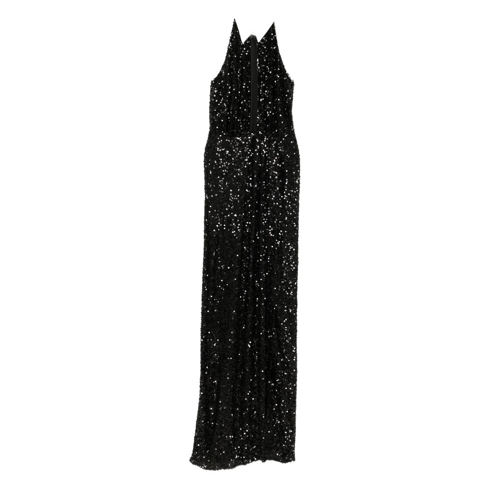 Elisabetta Franchi Halterneck Sequin Dress