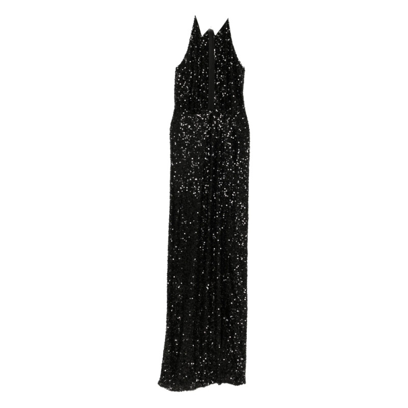 Elisabetta Franchi Halterneck Sequin Dress