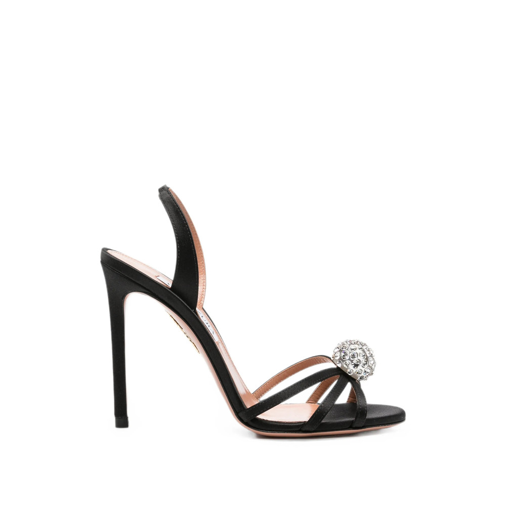 Aquazzura Crystal Bubble Slingback Sandals