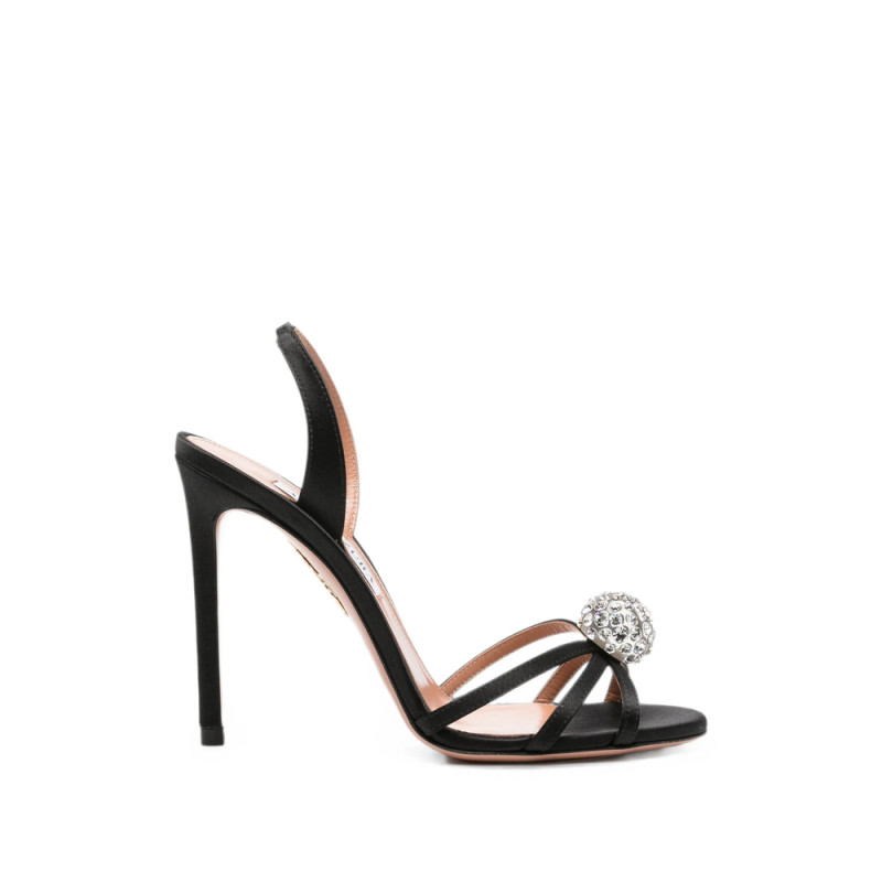 Aquazzura Crystal Bubble Slingback Sandals