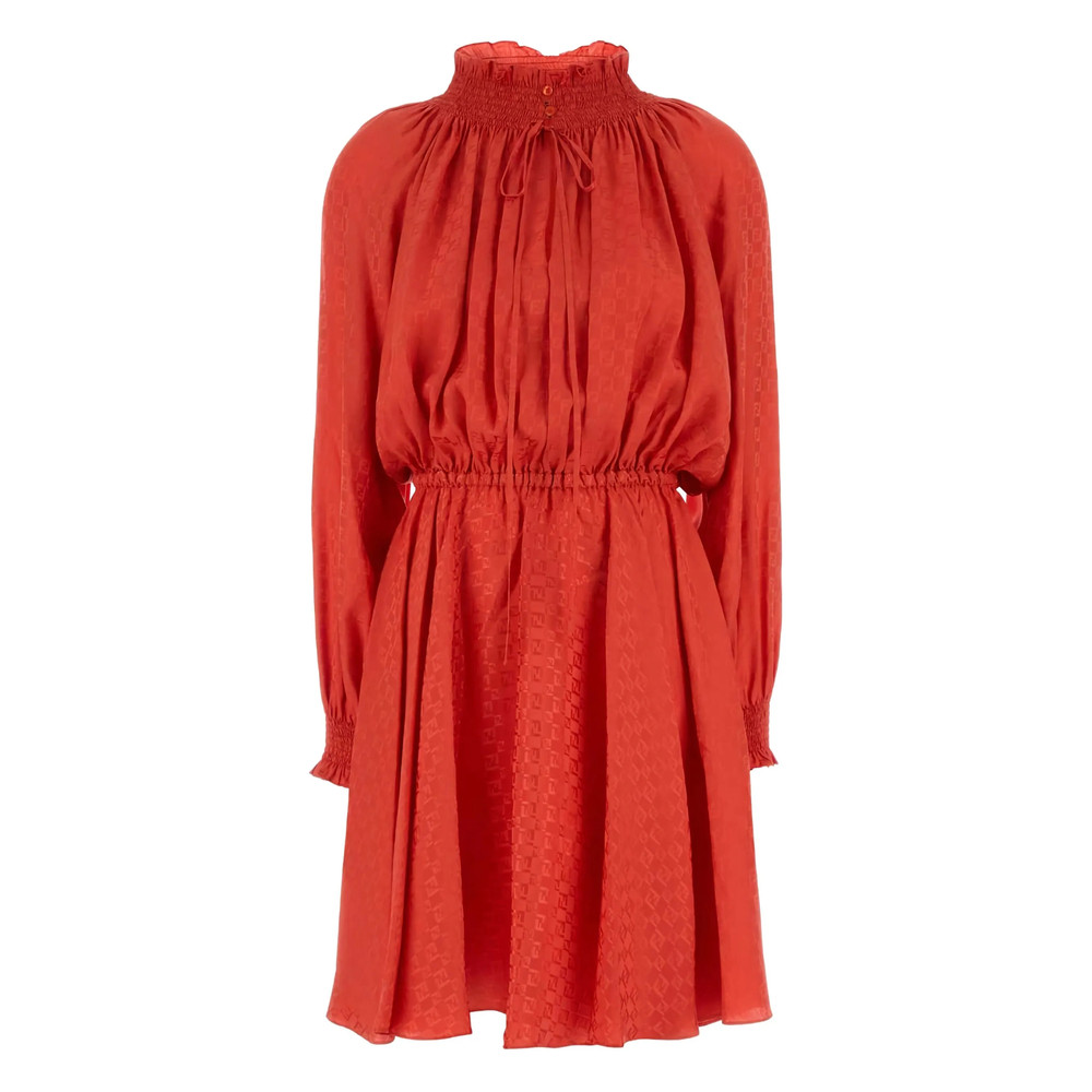 Fendi Gathered Mini Dress