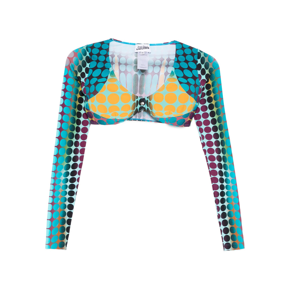 Jean Paul Gaultier Long-sleeve Polka Dot Top