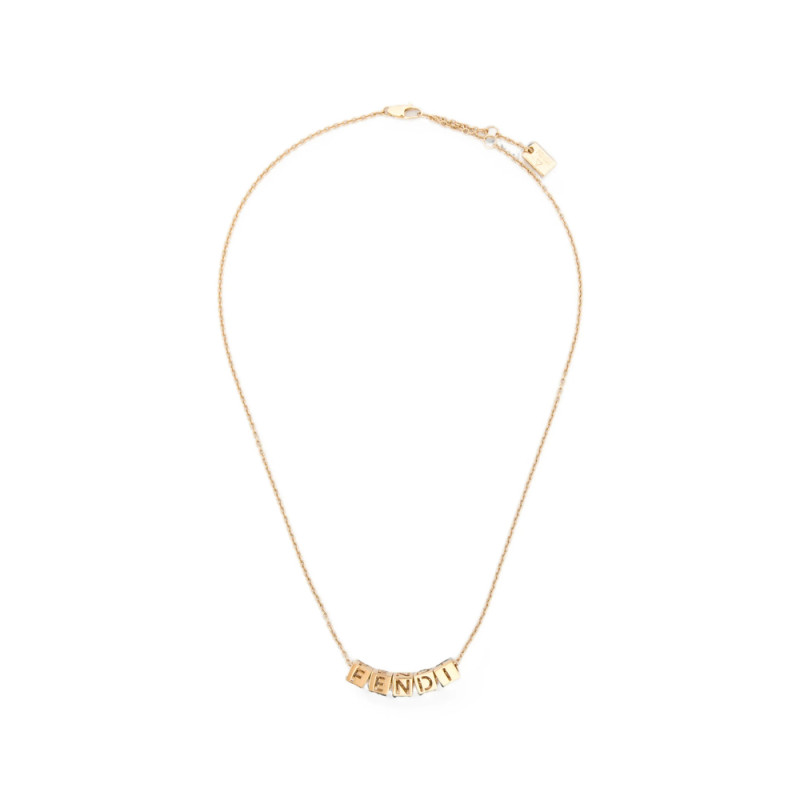 Fendi Logo-dice Pendant Necklace