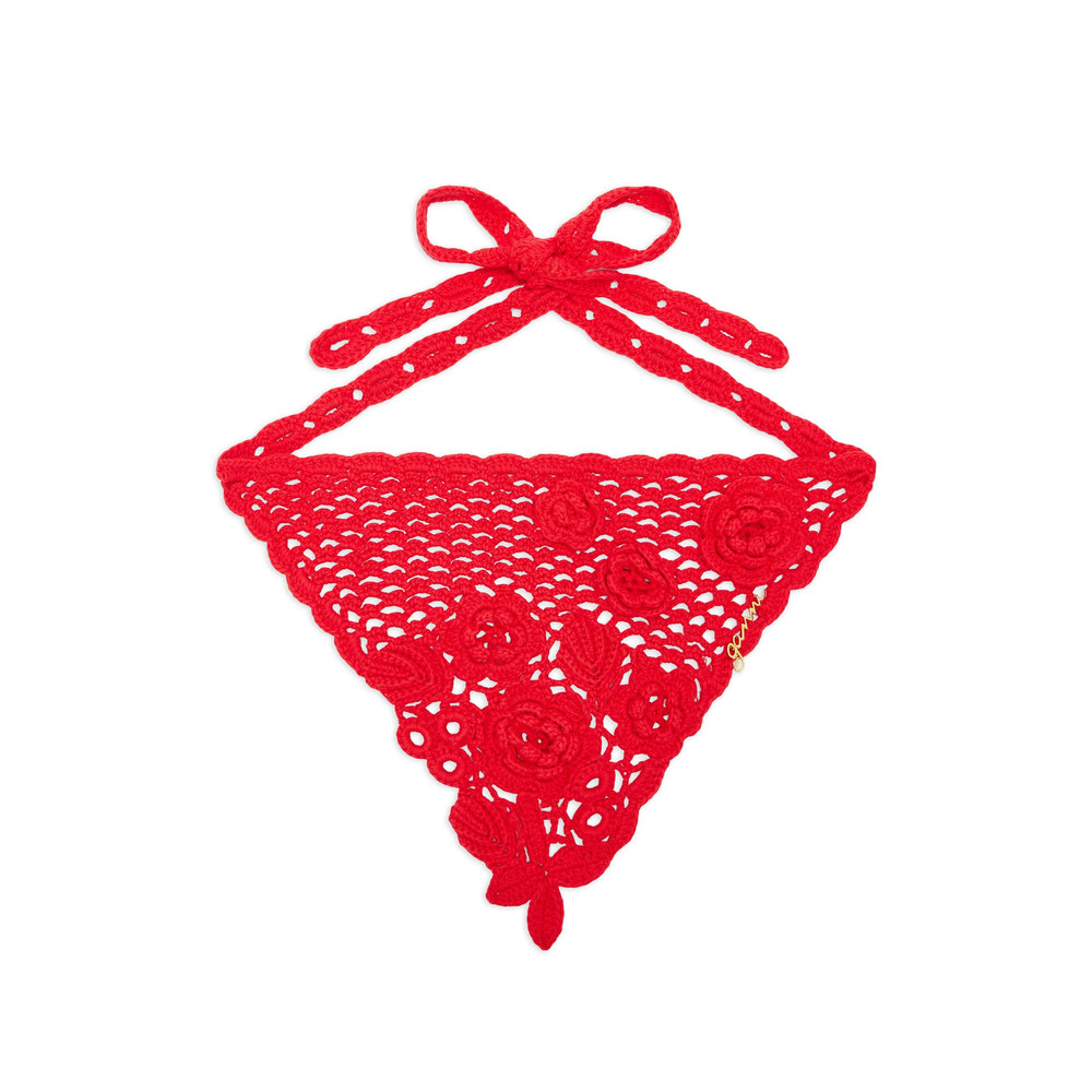 Ganni Floral Tie Headband