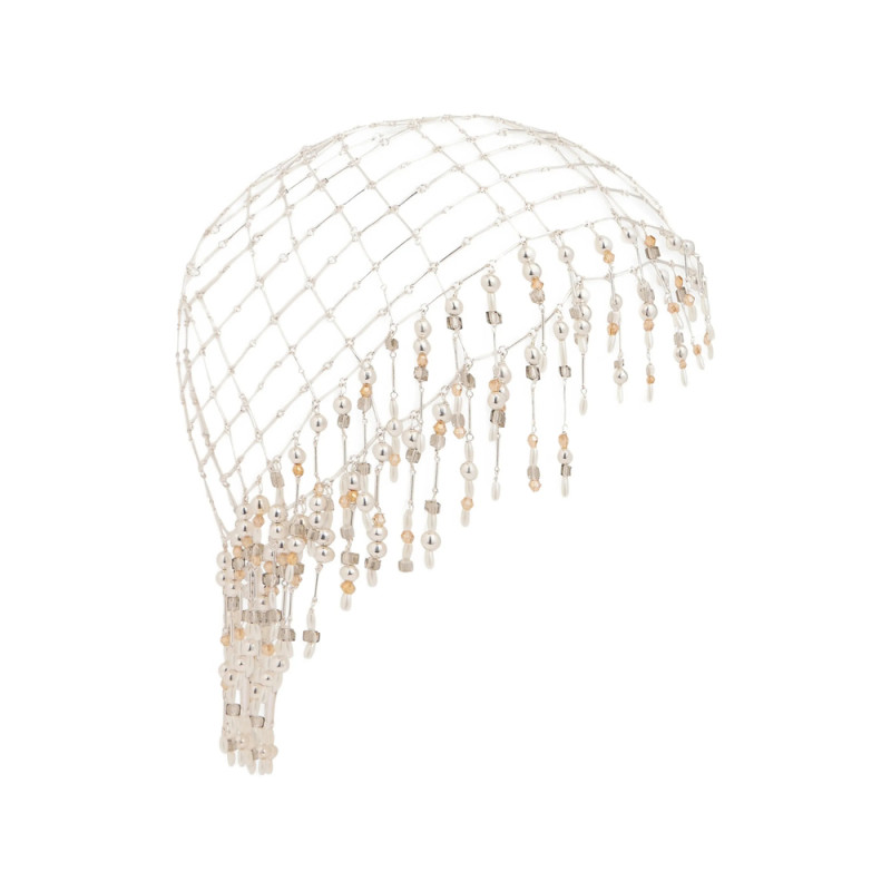 Rabanne Beaded Chain Cap