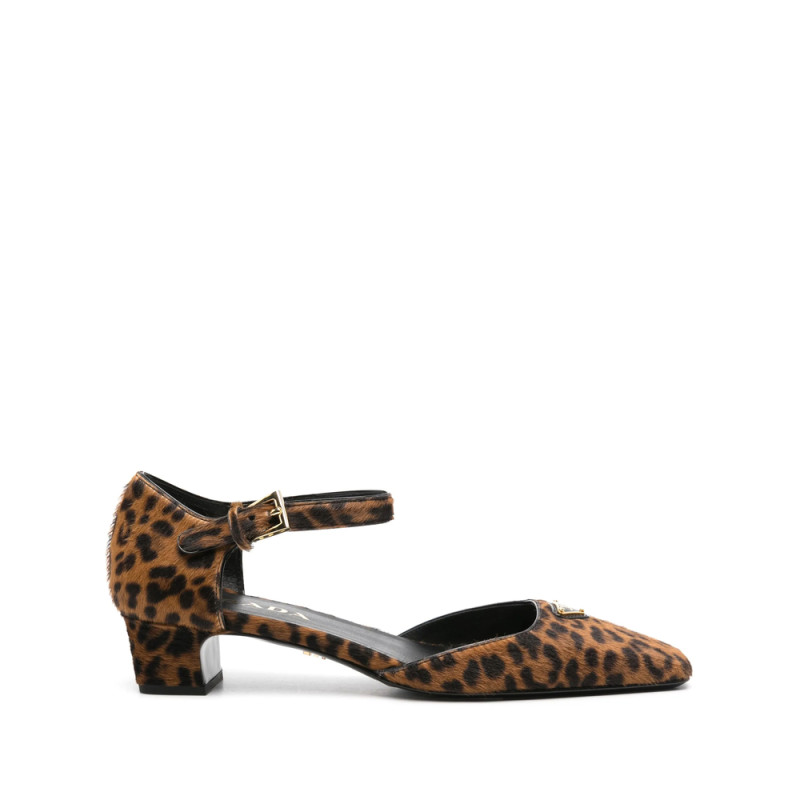 Prada 35mm Leopard-print Pumps