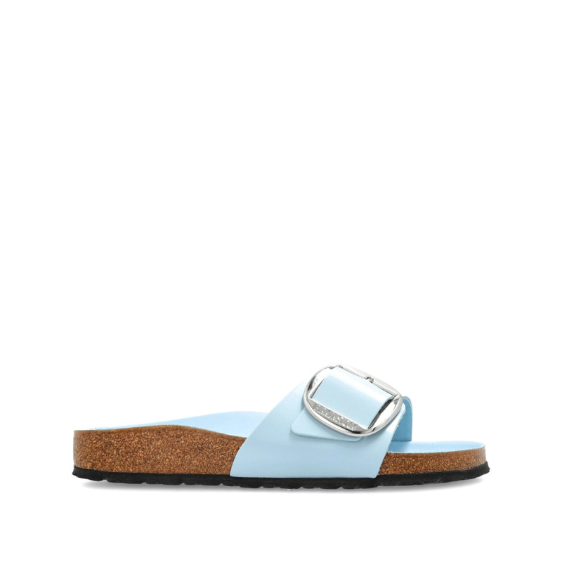 Birkenstock Buckle Patent Leather Flat Sandals
