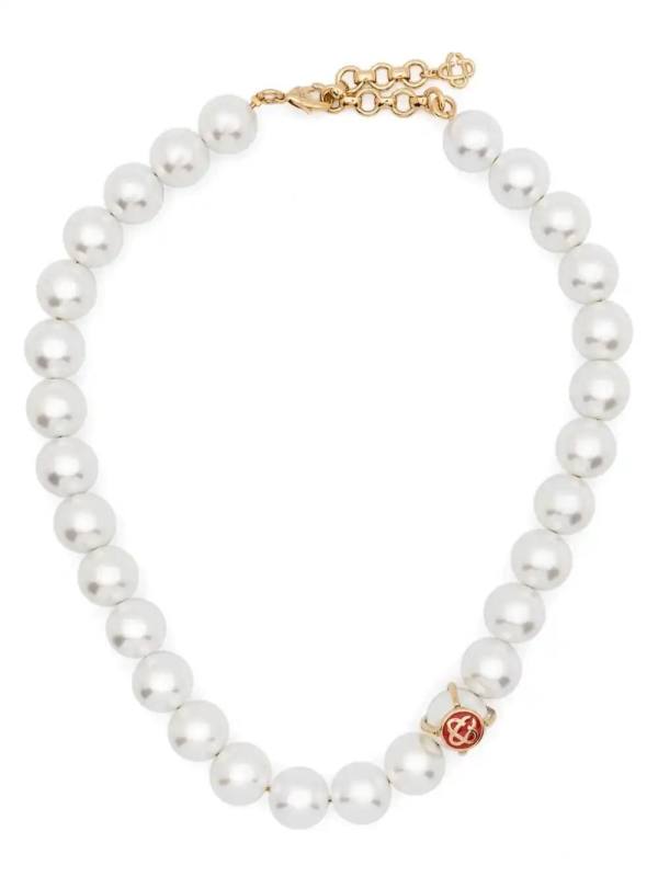 caged pearl necklace